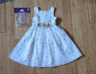 Sweet Heart Rose Dress for girls7 (Filles 6) with Crown