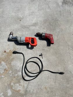 Milwaukee Drill Bundle – Right Angle Drill + Magnum Hole Shooter – $250 OBO