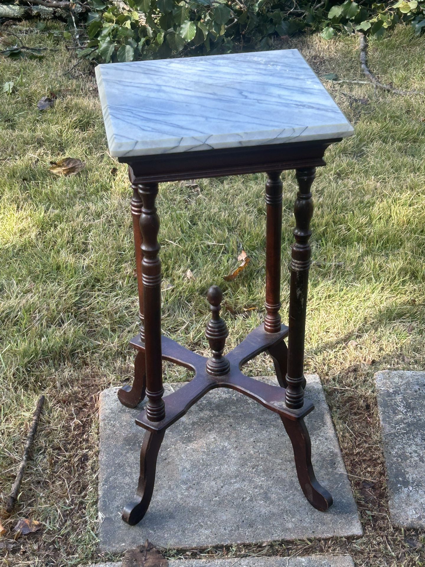 Marble Top Side Table 