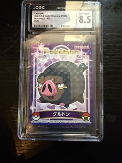 2023 Pokemon JP Scarlet & Violet Stickers Marumiya Lechonk #08 Holo CGC 8.5