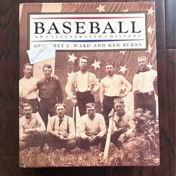 Baseball An Illustrated History Book Ken Burns autographed