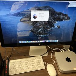 Mac Mini Late 2012 with 27” Apple Monitor Intel Core (contact info removed),8gb Ram,256gb SSD, macOS Catalina 