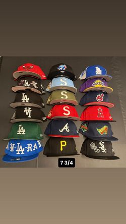 New Era Fitted Hats Size 7 3/4