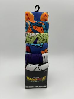 NEW DRAGON BALL Z BROLY Goku ANIME Goken 6 Pair CREW SOCKS 