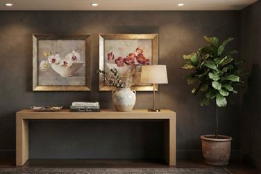 orchid and dogwood blossom art