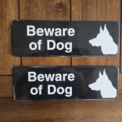 Beware Of Dog Sign