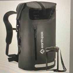 Earth Pak Waterproof Backpack 55L with Roll-Top Closure