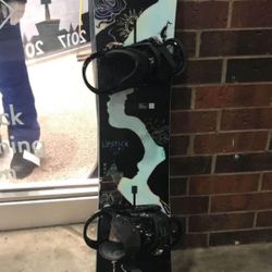 Burton Snowboard With Bindings