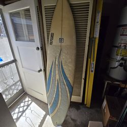 7'4 thruster surfboard