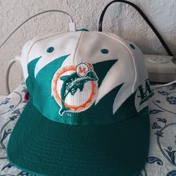 Vintage 90s Miami Dolphins Sharktooth Hat