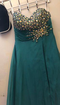 Agua green dress