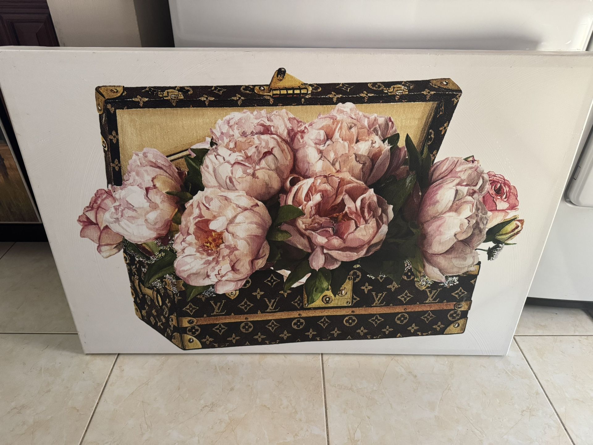 Floral LV Canvas Picture