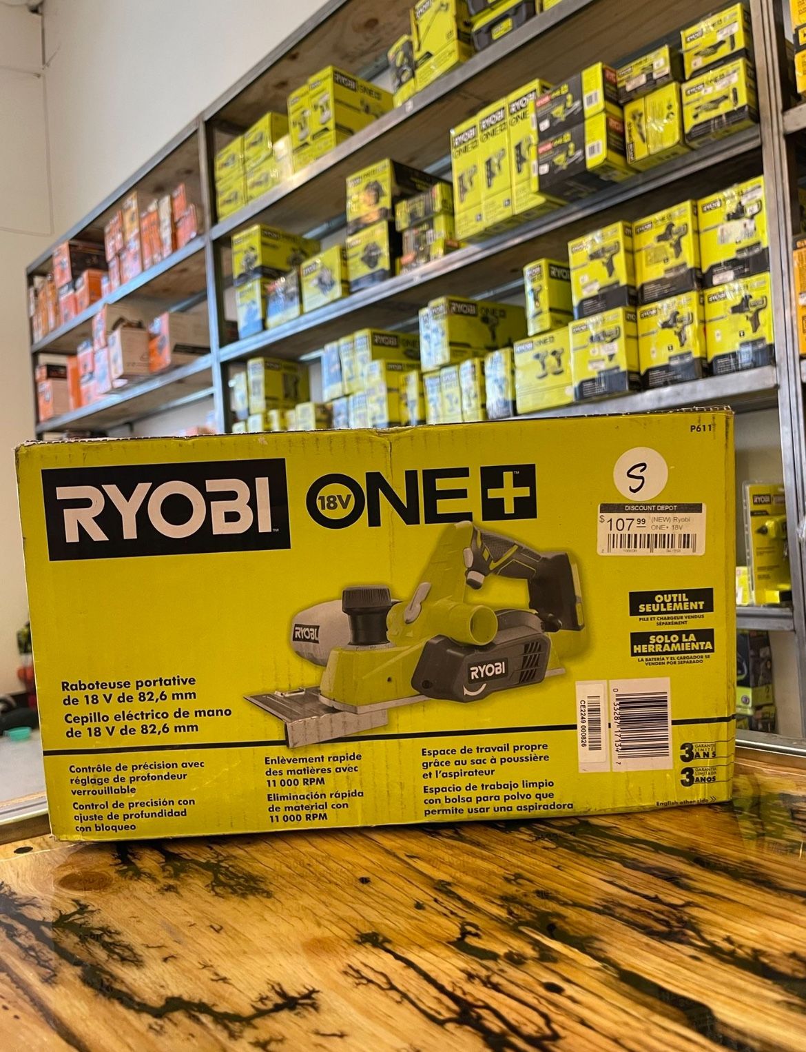 ONE+ 18V Cordless 31/4 in. Planer with Dust Bag….P611 for Sale in