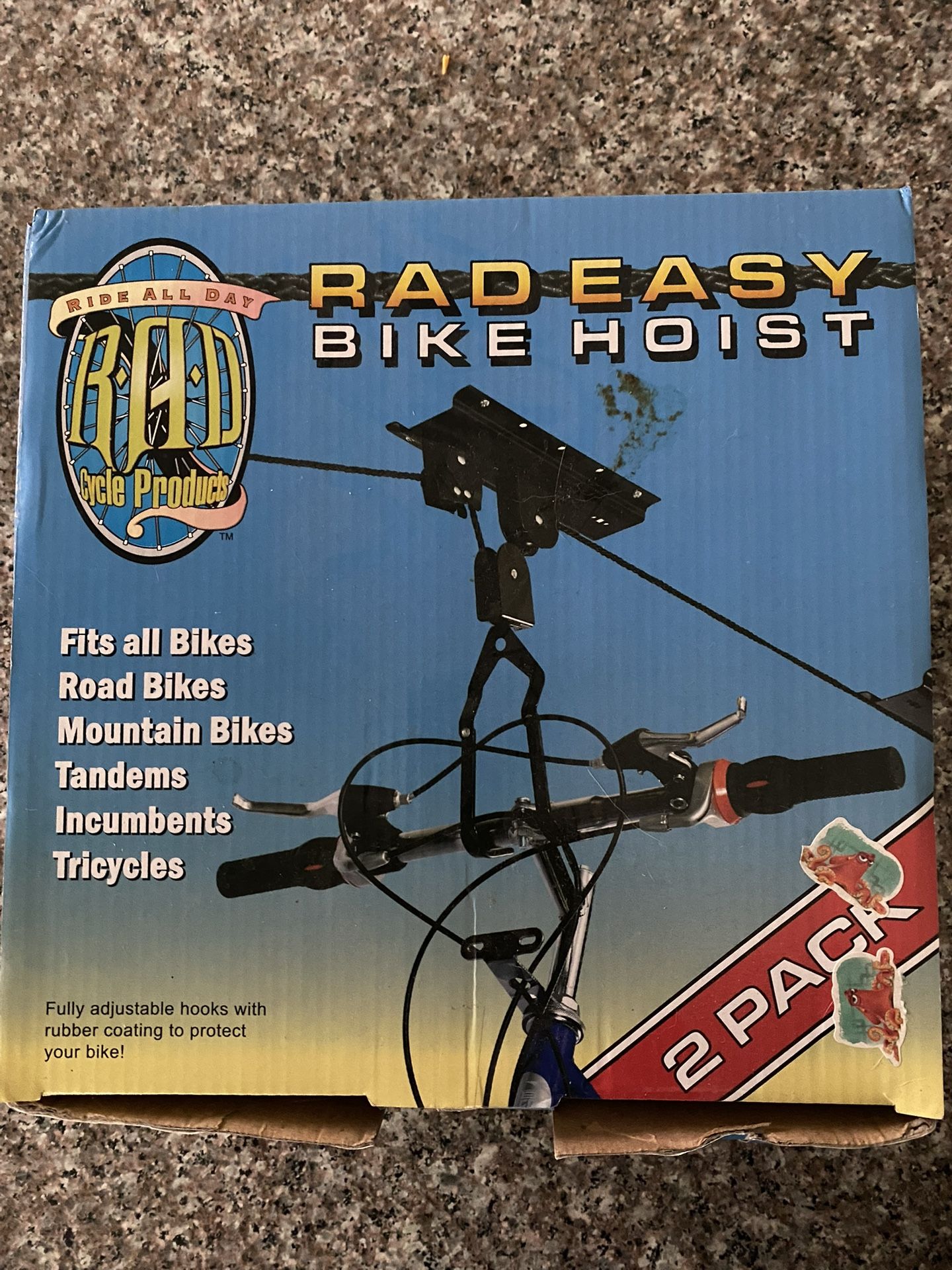 Brand New In Box RAD Bicycle Hoist 2 Pack