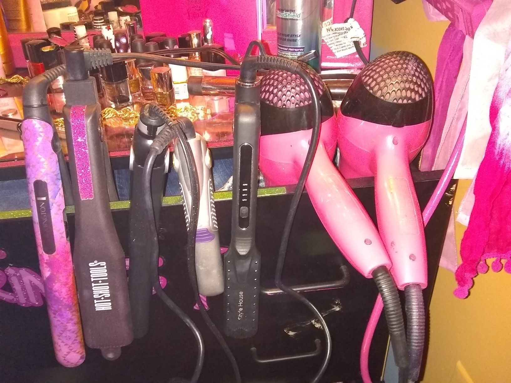 Hair dryers straighteners up to 10 each most are 5