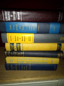 7 Vintage Hardcover Textbooks From The 1940's 50's And 60's.