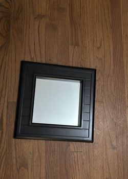 Small Black Square Mirror