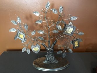 Silver Family Tree Standing Photo Album