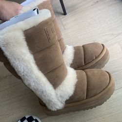 UGG CLASSIC CHILLAPEAK TALL CHESTNUT BOOTS - WOMEN'S