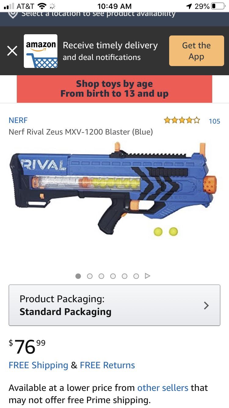 New Nerf Blaster Gun