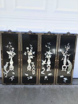 Vintage Asian panels