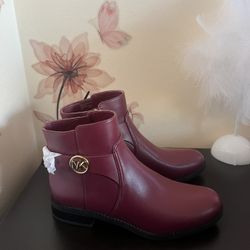 New MK ankle Boot Burgundy