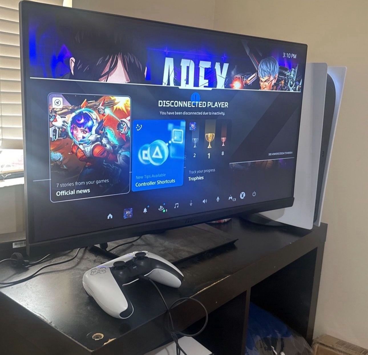 Standard PS5 Barely Used (With Monitor)