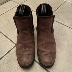 Ariat Brown Leather Chelsea Work Boots Size 5.5/36 Waterproof