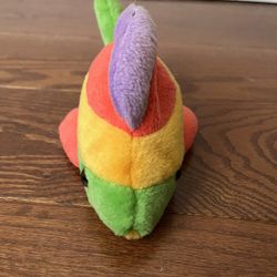 Vintage 1996 Imperial Toy Corporation Friendly Pebble Pets Beanbag Plush Fish