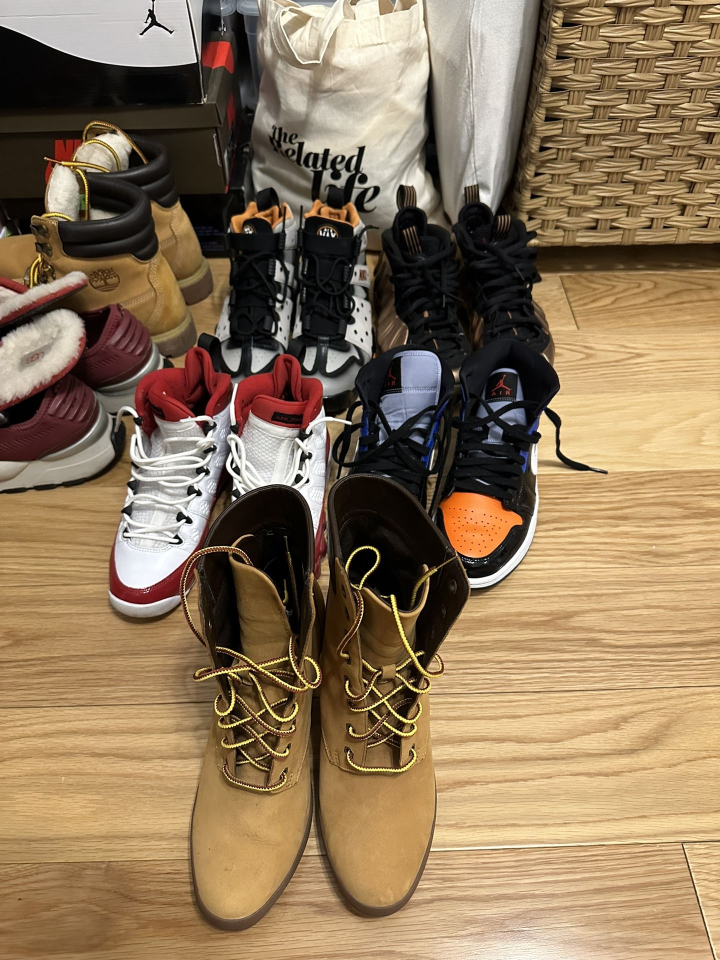 Mix Of Sneakers And Boots