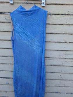 Cotton on Sleeveless Wave-Pattern Midi Dress
