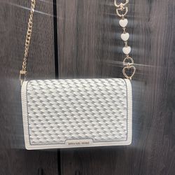 Michael Kors Woven Leather Crossbody 