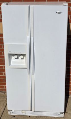 FREE DELIVERY Whirlpool Side-by-Side Refrigerator with Ice and Water Dispenser