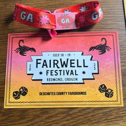 Fairwell Festival 2 Day Pass. 