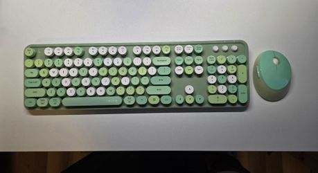 UBOTIE Colorful Computer Wireless Keyboards with Mouse