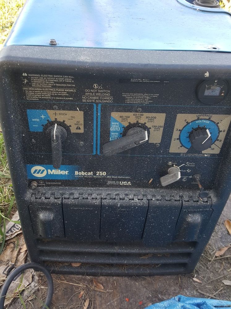 Miller bobcat 250 welder $2800 obo