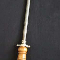 Vtg Dazpol Japan Knife Sharpening Steel w/ Wooden Handle / Sharpener 19" Long