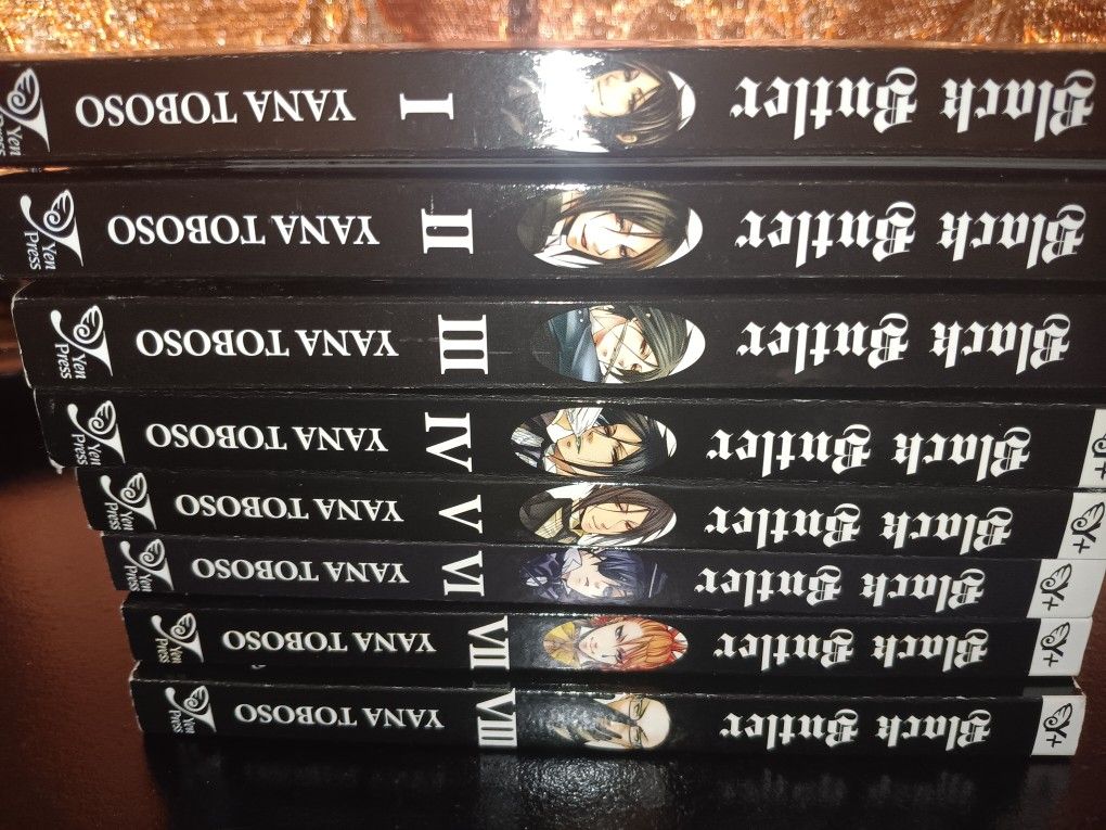 Black Butler Anime Manga #1-#8 Kuroshitsuji Anime 