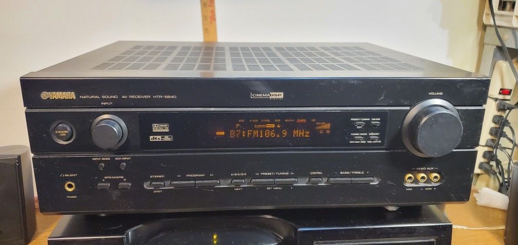 Yamaha HTR-5640 Receiver HiFi Stereo 6.1 Channel Home Theater, Watch Video Demo