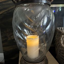 Decorative Glass candle holder/hurricane 