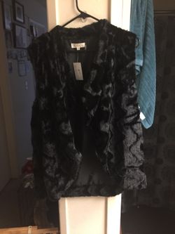 Furry vest 1xl
