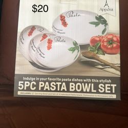 5PC PASTA BOWL SET