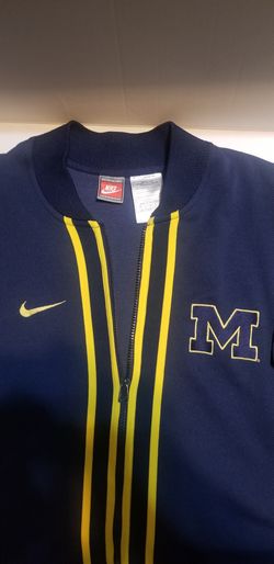 MEN'S NIKE MICHIGAN FULL-ZIP SHIRT SZ.LARGE