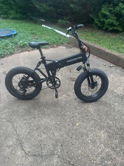 PowerCreating Folding Electric Fat Tire Bike - Needs Charger (As-Is)