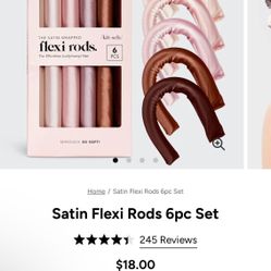 NEW 6 Satin Flexi Rods By Kitsch, $8