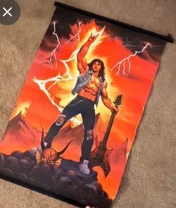 Stranger Things Eddie Munson Wall Scroll 34”x22”