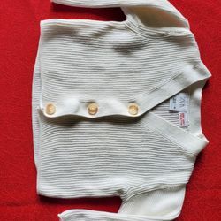 Baby White Cardigan 12-18 Months