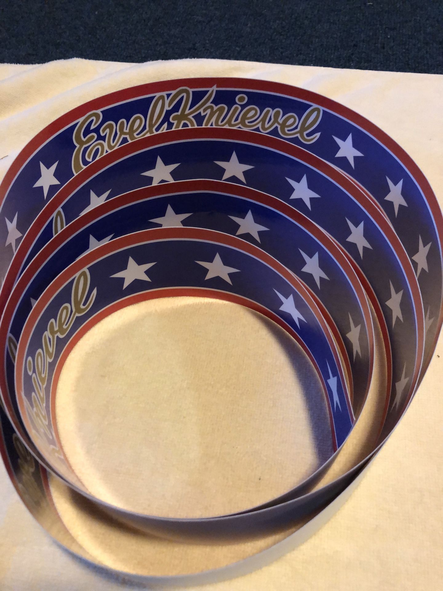Evel Knievel signature ribbon