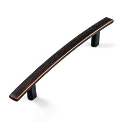 Hestia Hardware 10 Pack |5"  (128mm Hole Centers) Arched Handle Pull For Kitchen and Bathroom Cabinet Hardware Oil Rubbed Bronze