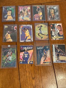 12 card lot Kobe Bryant W/ Rookie 1996 Fleer Lucky 13 Finest Ultra Kaboom